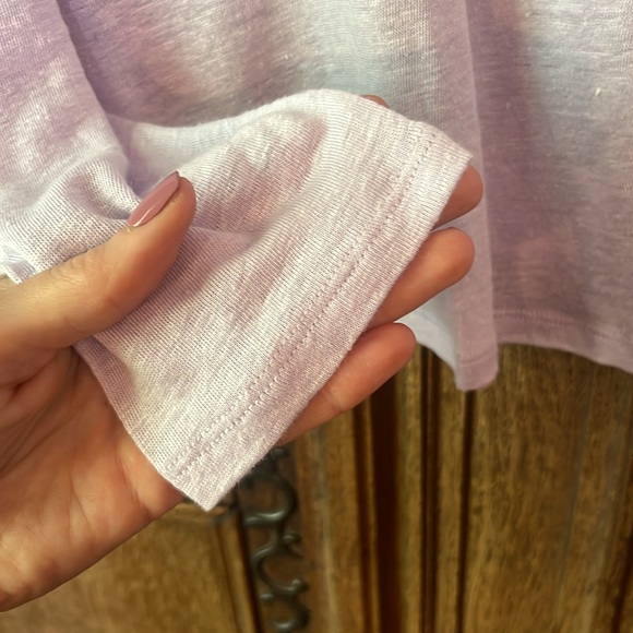 Eileen Fisher Organic Linen Jersey Crewneck Long Sleeve Tee - Picture 6 of 13